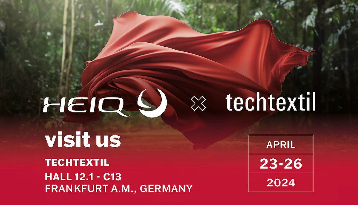 HeiQ flyer invitation for Techtextil 2024