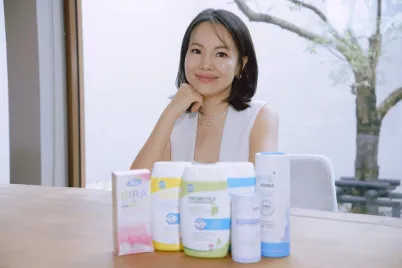 Napapat Anakepong, Director of Le Beaumont LTD, and her synbiotic product range.