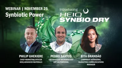 Synbiotic Power: Introducing HeiQ Synbio Dry™ Webinar Visual