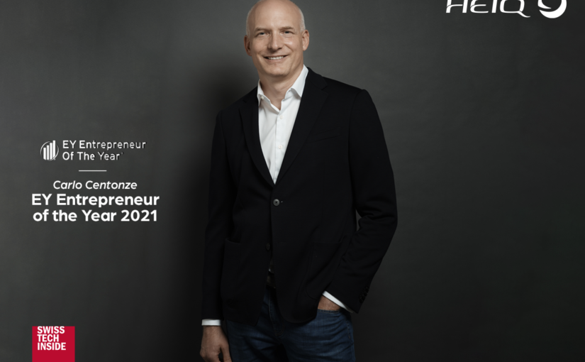 Carlo Centonze, CEO & Co-founder of HeiQ, wins prestigious Entrepreneur of the Year 2021 Award!