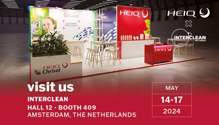 Invitation to visit HeiQ at Interclean 2024, in Amsterdam